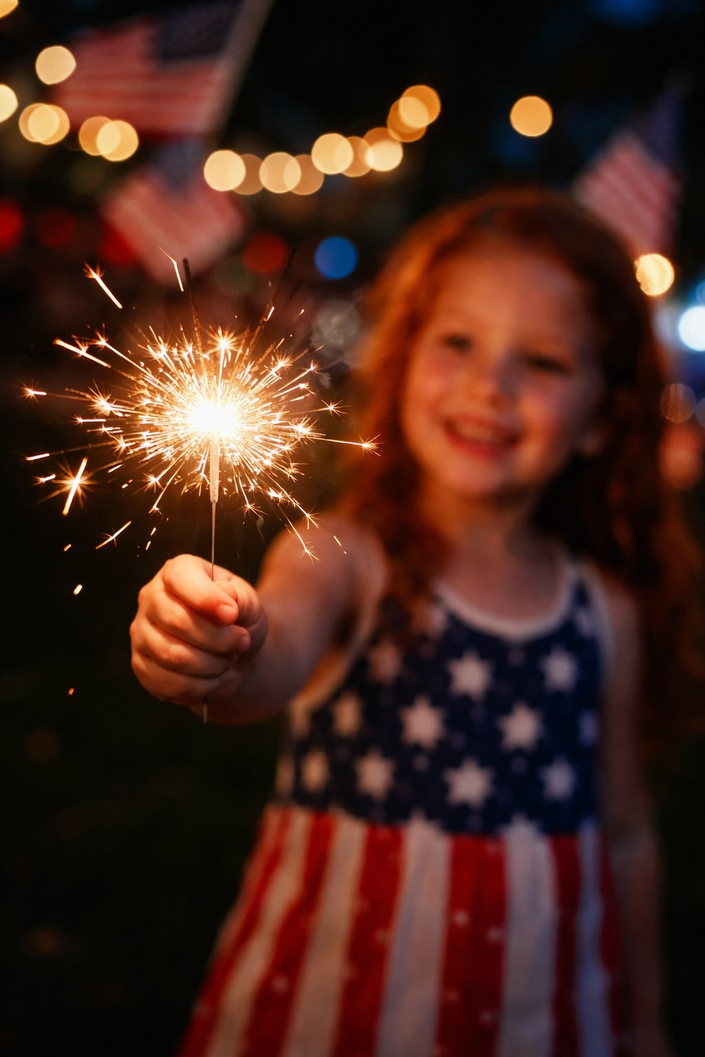 4th of July sparkler celebration